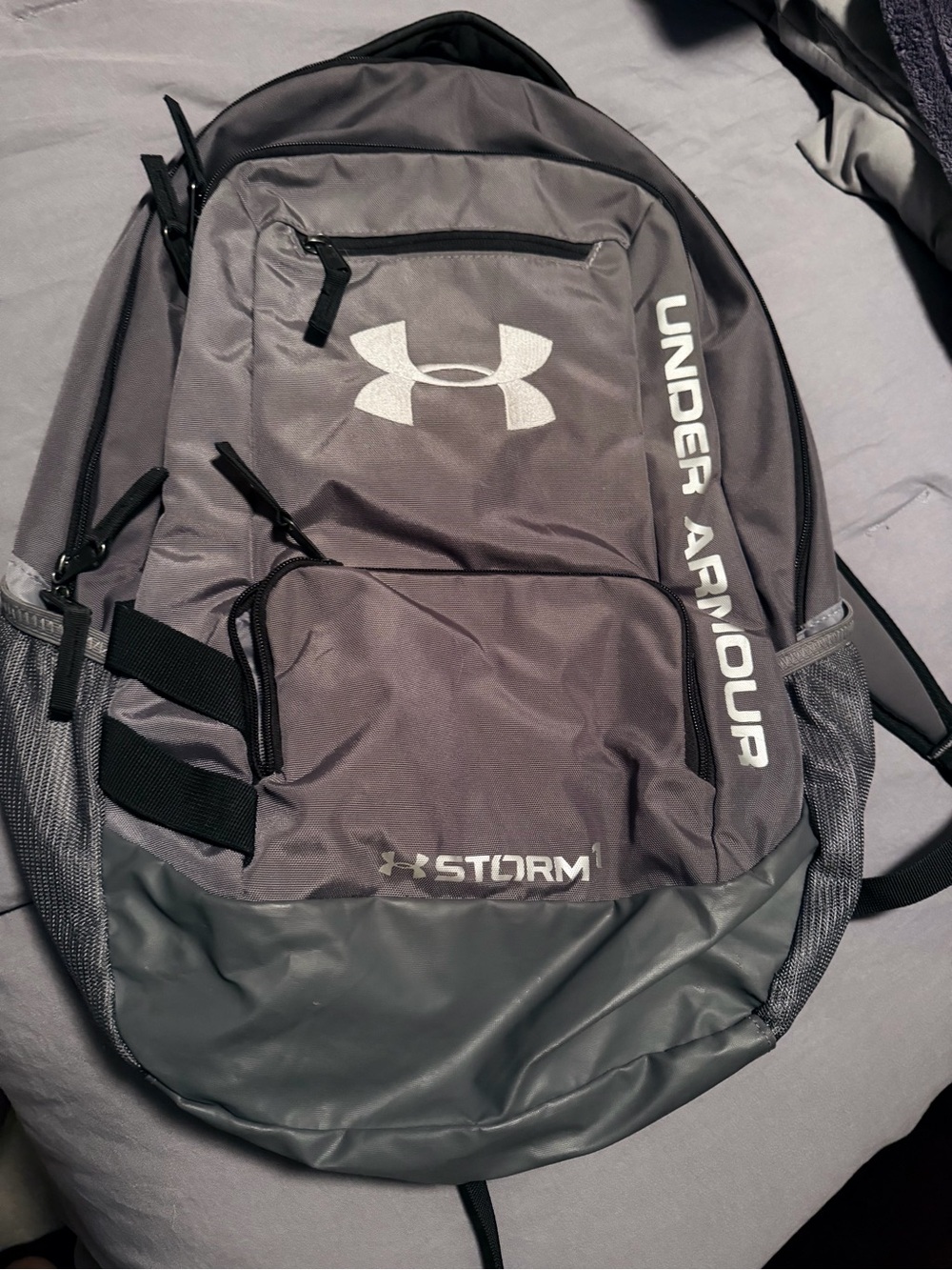 Under Armour Gray Storm Backpack with Logo